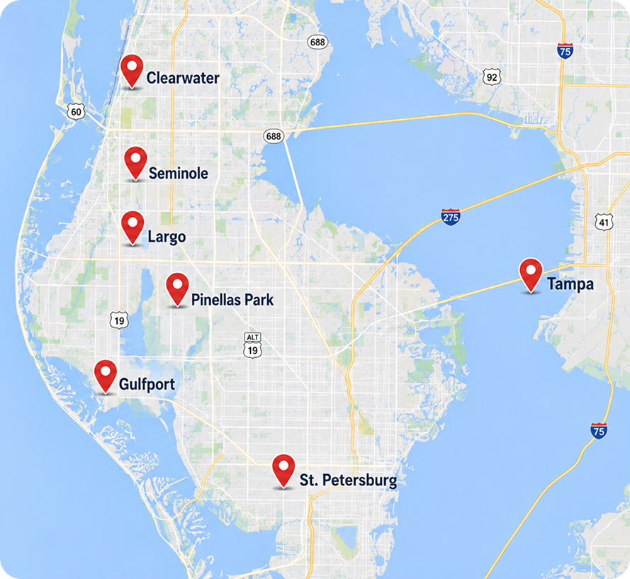 FL Water Heater Service Areas